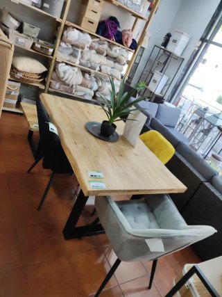 Mesa Comedor Madera Maciza Acacia