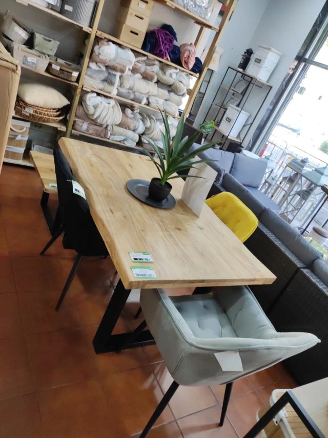 Mesa Comedor Madera Maciza Acacia
