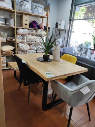 Mesa Comedor Madera Maciza Acacia