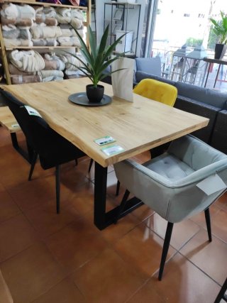 Mesa Comedor Madera Maciza Acacia