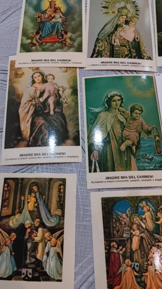 Estampitas Virgen del Carmen