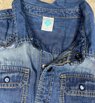 Conjunto Ropa Bebé: Camisa Vaquera y Sudadera