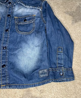 Conjunto Ropa Bebé: Camisa Vaquera y Sudadera