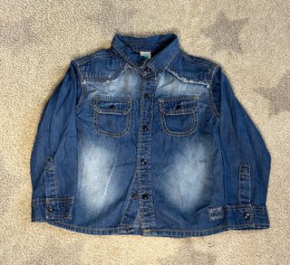 Conjunto Ropa Bebé: Camisa Vaquera y Sudadera