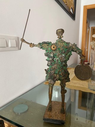 Estatua Don Quijote Bronce - pesa 4 kgs-46cm/36 cm