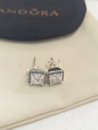 Pendientes Pandora Circonita Plata