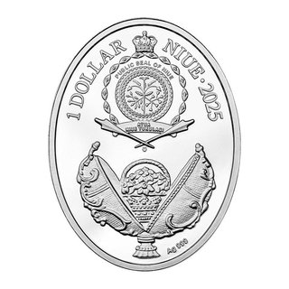 Moneda Plata 2025 Huevo Fabergé Renacimiento