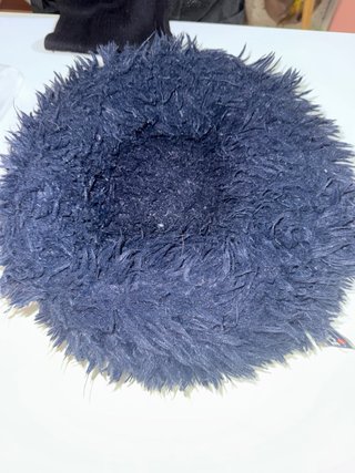 Cama redonda para mascotas azul