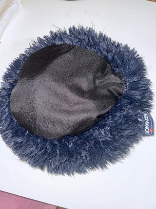 Cama redonda para mascotas azul