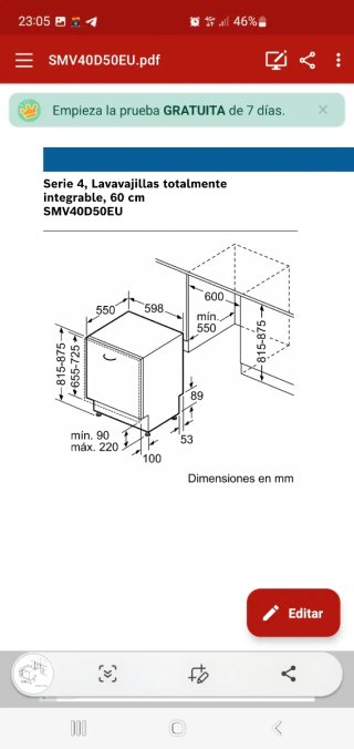Lavavajillas integrable Bosch