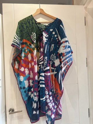 Vestido de playa multicolor