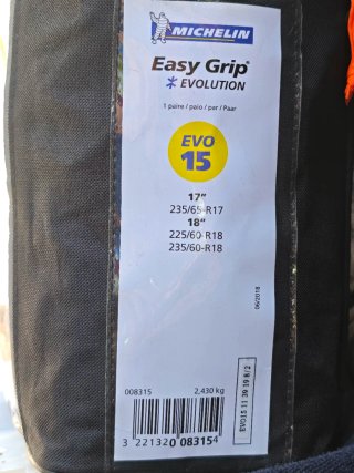 Cadenas Nieve Michelin Easy Grip Evo 15