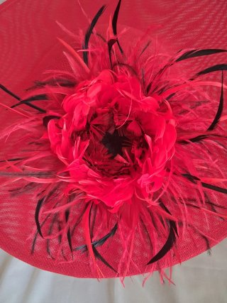 Pamela extragrande negra-roja boda, ceremonia