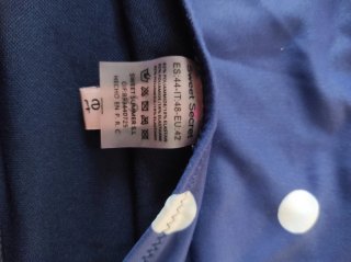 Bañador mujer azul lunares