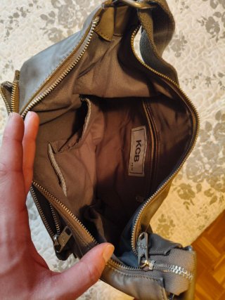 Bolso de cuero KB marrón