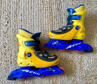 Lote Patines en Línea y Protectores Talla S
