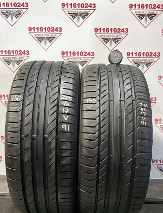 225 45 17 V CONTINENTAL RUEDA AL 90% VIDA UTIL