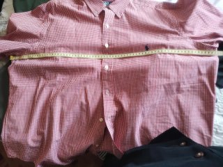 Camisa Polo Ralph Lauren cuadros rojo y blanco