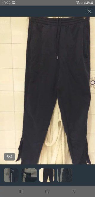 Pantalón Vintage Nike Azul y Blanco