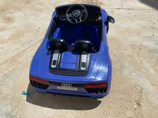 Coche de batería azul V10