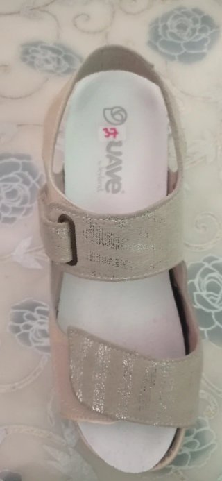 Sandalias Wave Beige y Plateadas
