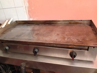 Plancha de cocina a gas