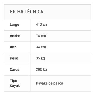 Kayak de pesca RTM K Largo Luxe