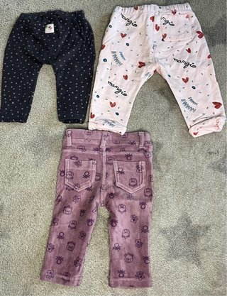 Lote Ropa Niña Pantalones y Camiseta