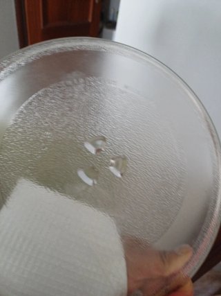 Plato de microondas de vidrio