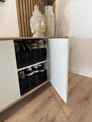 Bufete / Zapatero / Armario Blanco y Madera