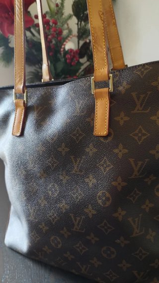 Borsa Louis Vuitton Cabas Marrone interno perfetto