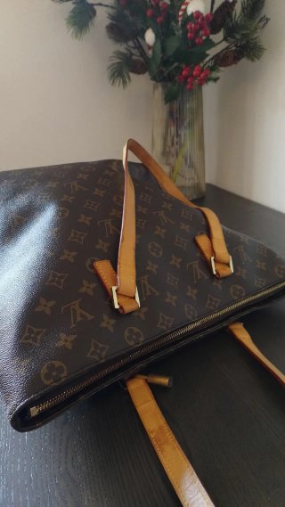Borsa Louis Vuitton Cabas Marrone interno perfetto