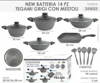 Batteria Tegami 14 pz DGBavaria con mestoli