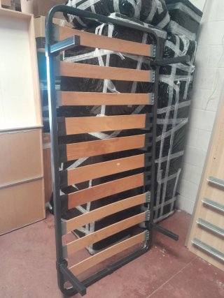 Somier metálico con lamas de madera