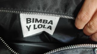 Bolso bandolera grande negro plateado