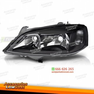FAROS NEGROS LADO IZQUIERDO TYC PARA OPEL ASTRA G