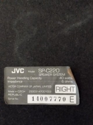 Altavoces JVC Negros
