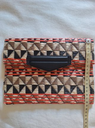 Bolso Clutch Mango Tejido Multicolor
