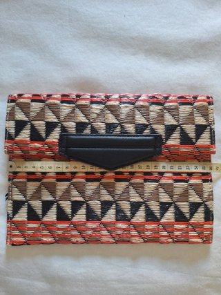 Bolso Clutch Mango Tejido Multicolor
