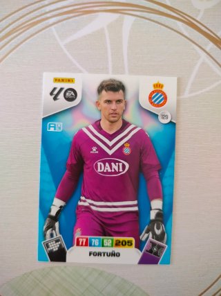 Cromo de Fortuño Espanyol n° 129 Adrenalyn