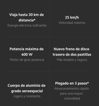 Xiaomi Mi Electric Scooter 3 Negro