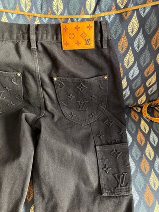 Louis Vuitton Vaqueros Negros Monograma