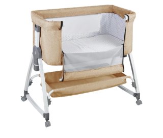 Carrito bebé 3 piezas: cuna rosa,hamaca, sofá bebe