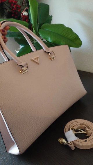 Borsa Guess rosa e oro
