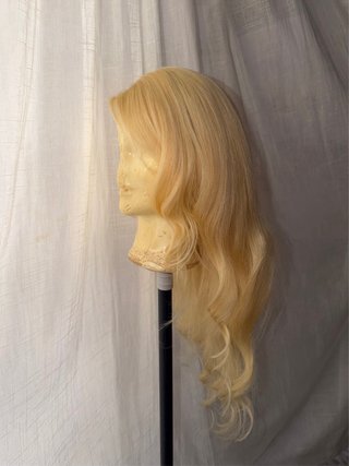 Peluca Cabello Humano Natural Rubio