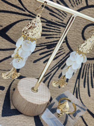 Conjunto acero quirúrgico chapado oro