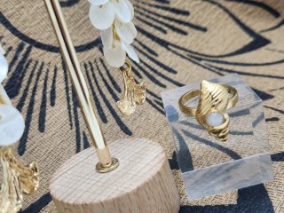 Conjunto acero quirúrgico chapado oro
