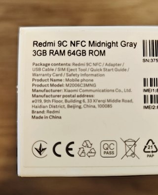 Xiaomi Redmi 9C NFC 64GB Nero