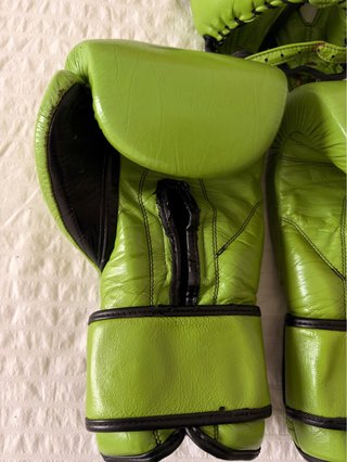 Casco y Guantes Boxeo 16 oz Cleto Reyes Verde