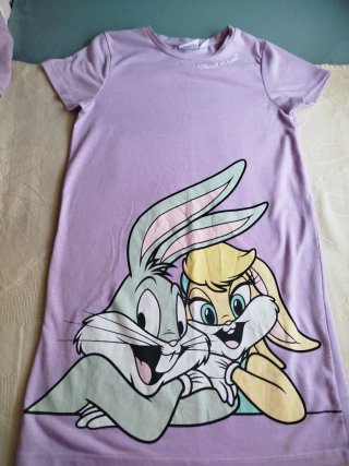 Camisón Niña Looney Tunes Morado Varias tallas
